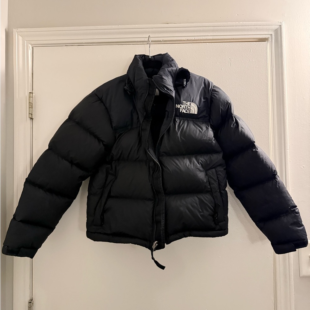 North Face Women’s 1996 Retro Nuptse 700 Puffer Jacket Coat - Black Small S - Picture 2 of 11